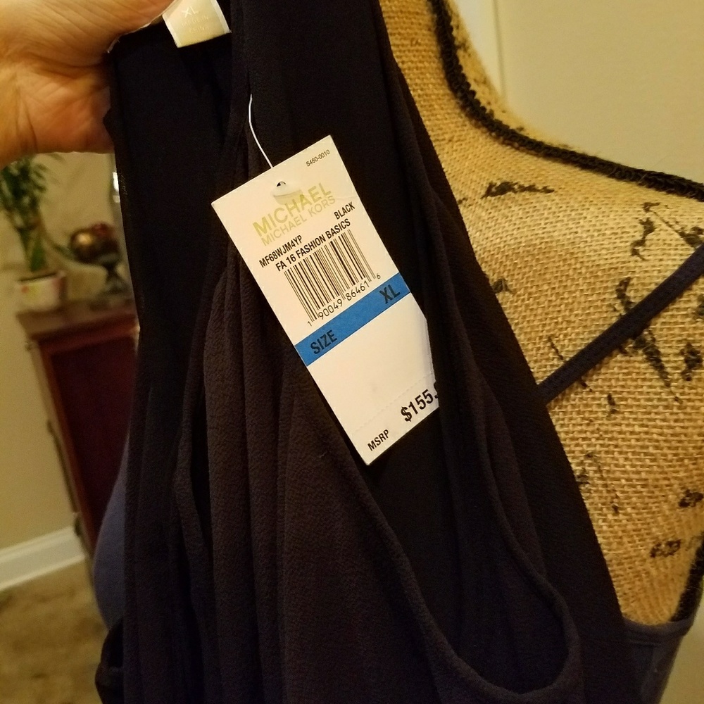 NWT black Michael Kors jumpsuit XL MK